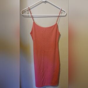 Zara Coral Pink Slip Dress